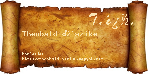 Theobald Őszike névjegykártya